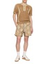 Figure View - Click To Enlarge - ADIDAS - Half Zip Cotton Crochet Top