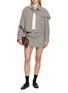 Figure View - Click To Enlarge - RAG & BONE - Piper Chequered Wool Mini Skirt