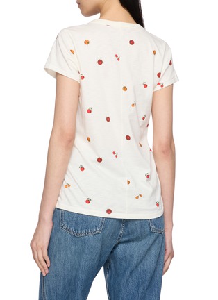 Back View - Click To Enlarge - RAG & BONE - All Over Tomato Print Baby T-Shirt