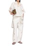 Figure View - Click To Enlarge - RAG & BONE - Shea Floral Cut Out Light Wash Jeans