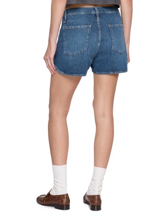 Back View - Click To Enlarge - RAG & BONE - Nolan Drawstring Waistband Denim Shorts