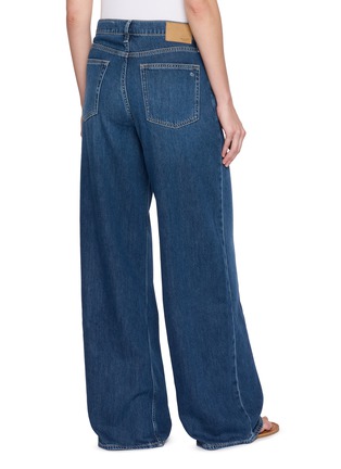 Back View - Click To Enlarge - RAG & BONE - Sofie Wide Leg Denim Jeans