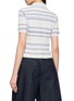 Back View - Click To Enlarge - RAG & BONE - Karina Short Sleeve Striped Rib Knit Cardigan