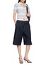 Figure View - Click To Enlarge - RAG & BONE - Karina Short Sleeve Striped Rib Knit Cardigan