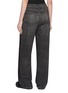 Back View - Click To Enlarge - RAG & BONE - Miramar Wide Leg Cotton Terry Track Pants