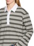  - RAG & BONE - Kelly Long Sleeve Striped Cotton Polo Top