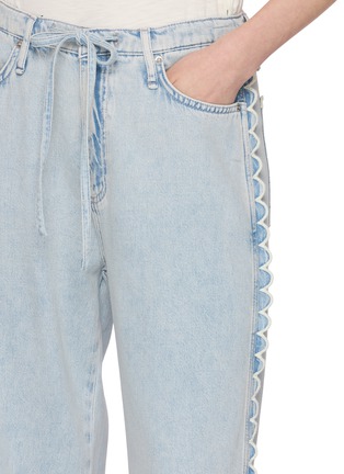  - RAG & BONE - Phoebe Drawstring Scalloped Side Light Wash Jeans