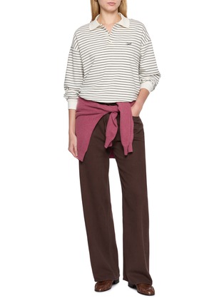 Figure View - Click To Enlarge - RAG & BONE - Phoebe Drawstring Waistband Wide Leg Jeans