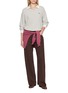 Figure View - Click To Enlarge - RAG & BONE - Phoebe Drawstring Waistband Wide Leg Jeans