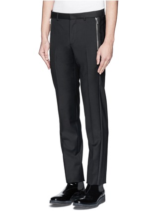 Front View - Click To Enlarge - GIVENCHY - Wool twill pants