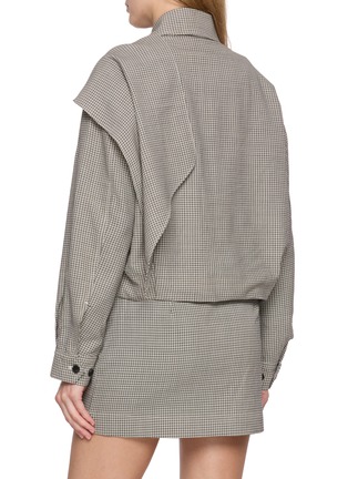 Back View - Click To Enlarge - RAG & BONE - Krista Chequered Wool Jacket