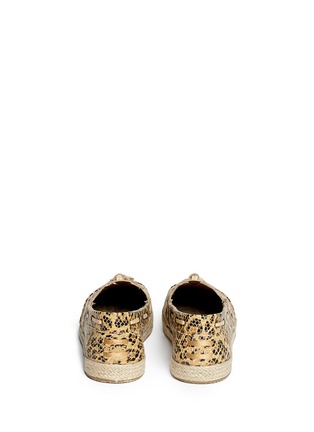 Back View - Click To Enlarge - 90294 - TOMS+ Classics Leopard Snake tassel slip-ons