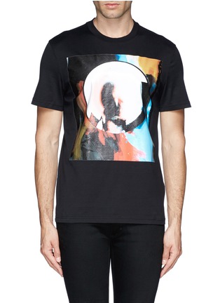 Main View - Click To Enlarge - GIVENCHY - Black Madonna abstract print T-shirt