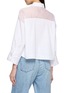 Back View - Click To Enlarge - RAG & BONE - Elly Poplin Organza Shirt