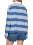 Back View - Click To Enlarge - RAG & BONE - Kelly Long Sleeve Striped Cotton Polo Top