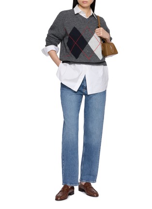 Figure View - Click To Enlarge - RAG & BONE - Harlow Straight Leg Medium Wash Jeans