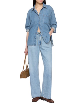 Figure View - Click To Enlarge - RAG & BONE - Phoebe Drawstring Medium Wash Jeans