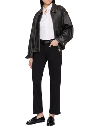 Figure View - Click To Enlarge - RAG & BONE - Harlow Straight Leg Dark Wash Jeans