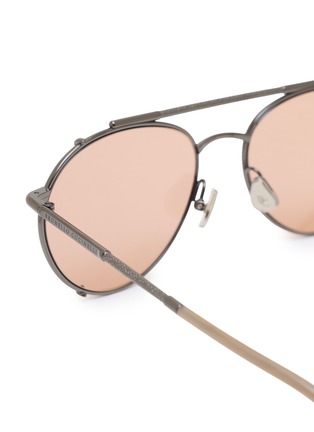 Detail View - Click To Enlarge - BRUNELLO CUCINELLI - Titanium Pilot Sunglasses