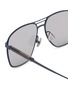 Detail View - Click To Enlarge - BRUNELLO CUCINELLI - Titanium Rectangle Sunglasses