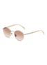 BRUNELLO CUCINELLI Titanium Round Sunglasses