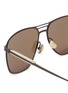 Detail View - Click To Enlarge - BRUNELLO CUCINELLI - Titanium Rectangle Sunglasses