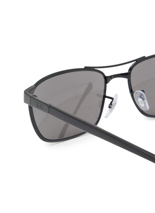 Detail View - Click To Enlarge - RAY-BAN - Irregular Metal Sunglasses