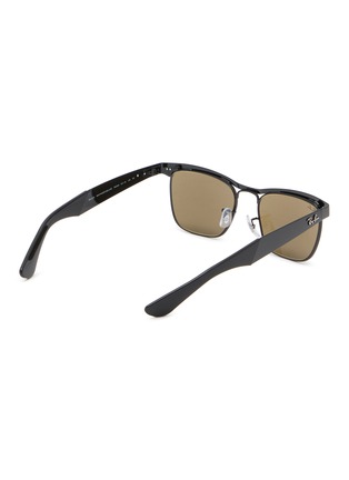 Figure View - Click To Enlarge - RAY-BAN - Geometric Temple Metal Sunglasses