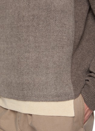  - MAISON MARGIELA - Fused Panel Wool Knit Sweater
