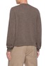 Back View - Click To Enlarge - MAISON MARGIELA - Fused Panel Wool Knit Sweater