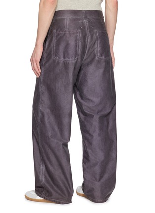 Back View - Click To Enlarge - MAISON MARGIELA - Double-Dyed Workwear Cotton Pants