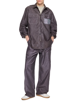 Figure View - Click To Enlarge - MAISON MARGIELA - Double-Dyed Workwear Cotton Pants