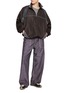 Figure View - Click To Enlarge - MAISON MARGIELA - Contrast Panel Zip-Up Track Jacket