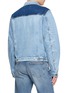 Back View - Click To Enlarge - MAISON MARGIELA - Patchwork Contrast Wash Denim Jacket