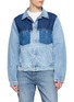 MAISON MARGIELA Patchwork Contrast Wash Denim Jacket