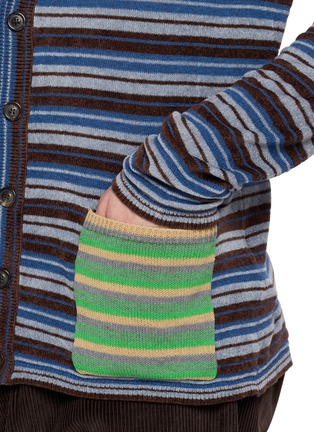  - MAISON MARGIELA - Striped Wool Knit Cardigan
