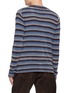 Back View - Click To Enlarge - MAISON MARGIELA - Striped Wool Knit Cardigan