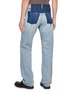 Back View - Click To Enlarge - MAISON MARGIELA - Waistless Straight Leg Cotton Denim Jeans