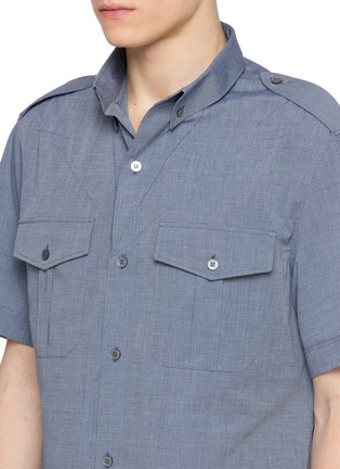  - MAISON MARGIELA - Short Sleeve Foldable Collar Cotton Shirt