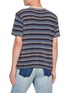 Back View - Click To Enlarge - MAISON MARGIELA - Short Sleeve Striped Knit Top