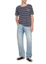 Figure View - Click To Enlarge - MAISON MARGIELA - Short Sleeve Striped Knit Top