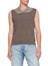 MAISON MARGIELA Fused Panel Wool Knit Sweater Vest