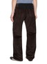 Back View - Click To Enlarge - MAISON MARGIELA - Contrast Panel Straight Leg Cotton Denim Jeans