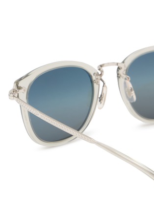 Detail View - Click To Enlarge - OLIVER PEOPLES - Diamond Square Acetate Metal Sunglasses