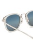 Detail View - Click To Enlarge - OLIVER PEOPLES - Diamond Square Acetate Metal Sunglasses
