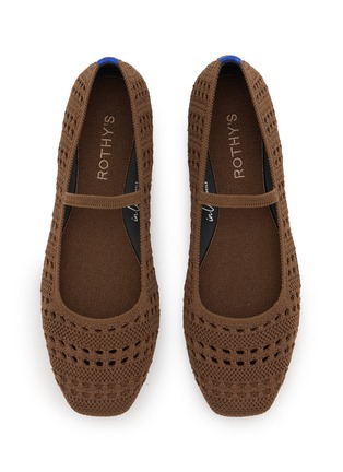 Detail View - Click To Enlarge - ROTHY'S - Max Square Knit Mary Janes