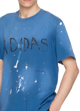  - ADIDAS - X Song for the Mute ADI007 Paint Splatter Graphic Cotton T-Shirt