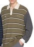  - ADIDAS - X Song for the Mute ADI007 Long Sleeve Striped Panel Polo T-Shirt