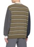 Back View - Click To Enlarge - ADIDAS - X Song for the Mute ADI007 Long Sleeve Striped Panel Polo T-Shirt