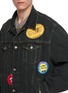  - MM6 MAISON MARGIELA - Sticker Patch Dark Wash Cotton Denim Jacket